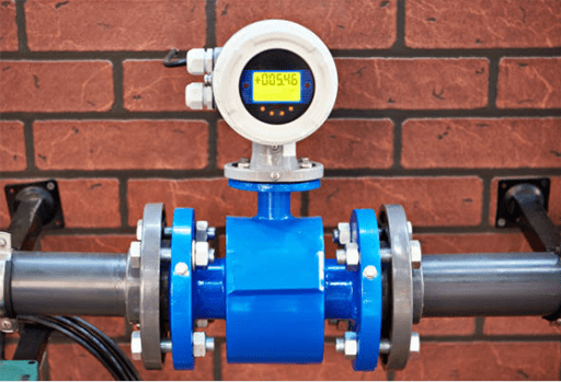 Electromagnetic flowmeter detector and water pipeline